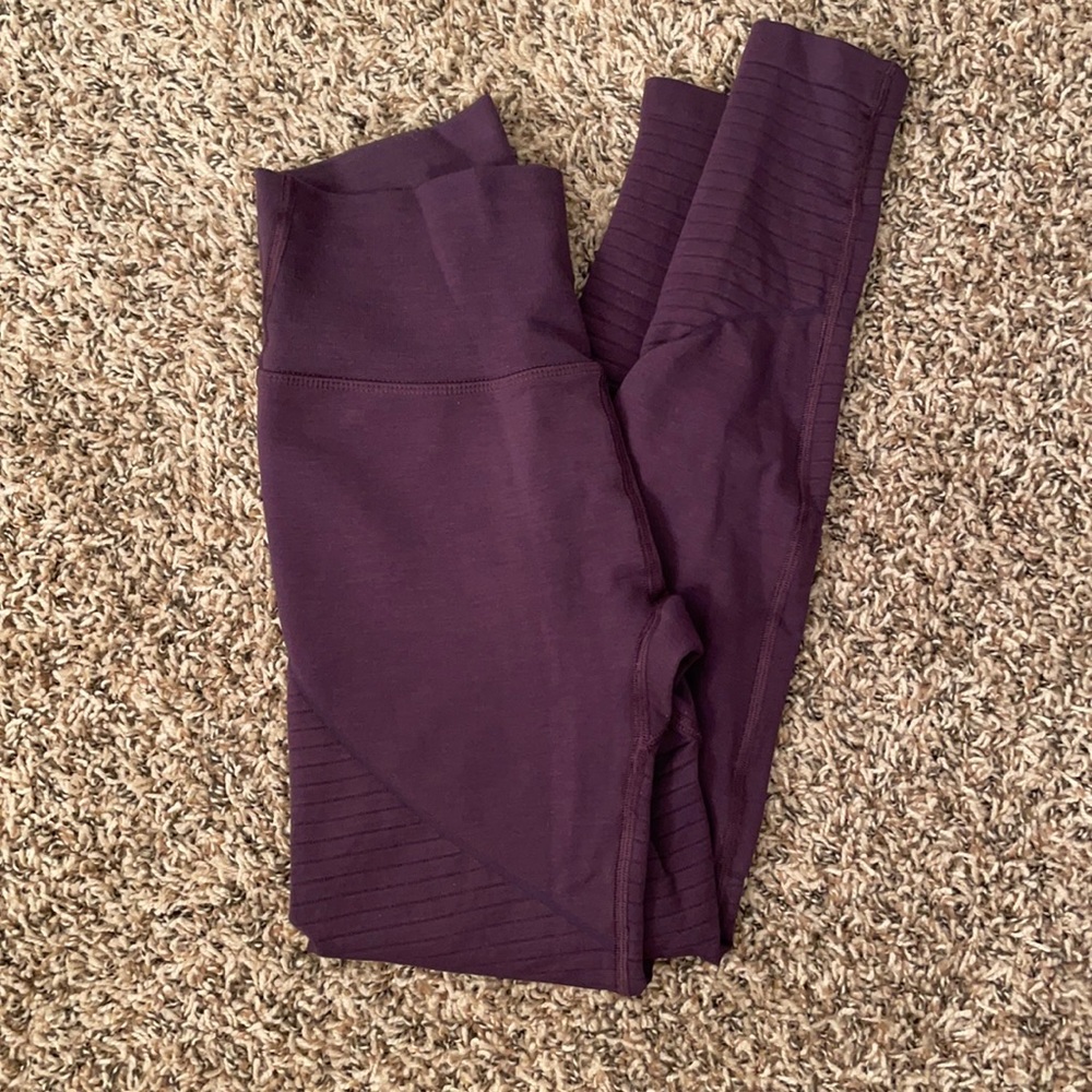 Alphalete Revival Leggings Dark Purple Sz Sm
